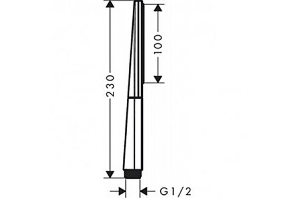 HANSGROHE RAINFINITY EL DUSU BATON 100 1 JET P.ALTIN 26866990