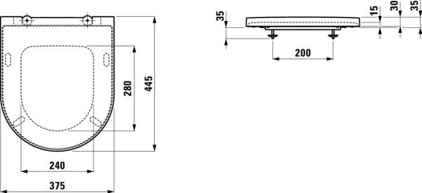 LAUFEN KARTELL KLOZET KAPAGI AMORTISORLU H8913310000001