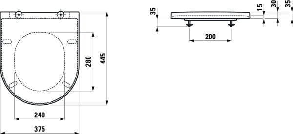 LAUFEN KARTELL KLOZET KAPAGI YAVAS KAPANIR H8913330000001