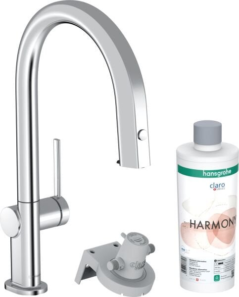 HANSGROHE AQITTURA M91 EVYE BATARYASI M91 FILTRE SISTEMI 210, CEKILEBILIR GAGA, 1 JET S BOX KROM 76800000