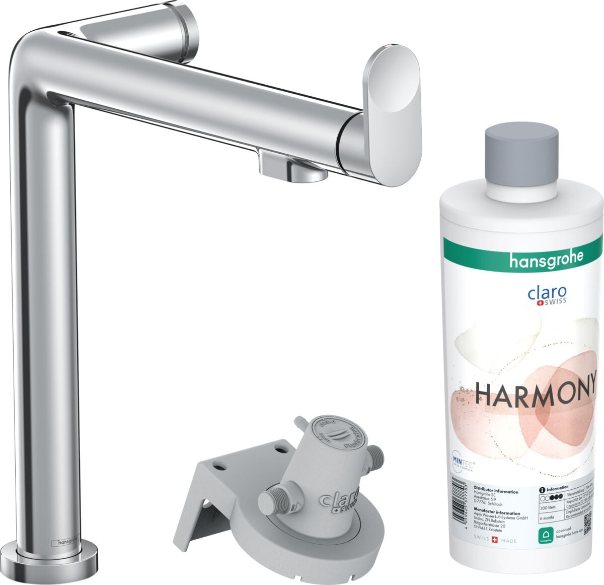 HANSGROHE AQITTURA M91 EVYE BATARYASI M91 FILTRE SISTEMI 240, 1JET STARTER SET KROM 76802000