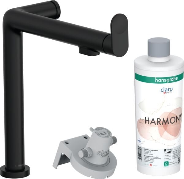 HANSGROHE AQITTURA M91 EVYE BATARYASI M91 FILTRE SISTEMI 240, 1JET STARTER SET SATIN SIYAH 76802670