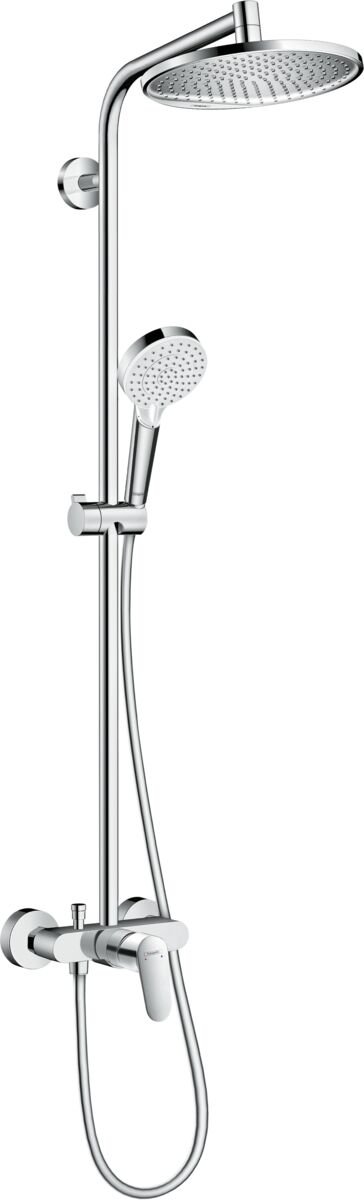 HANSGROHE CROMETTA S DUS KOLONU 240 1JET TEK KOLLU BATARYA ILE KROM 27269000