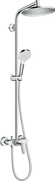 HANSGROHE CROMETTA S DUS KOLONU 240 1JET TEK KOLLU BATARYA ILE KROM 27269000