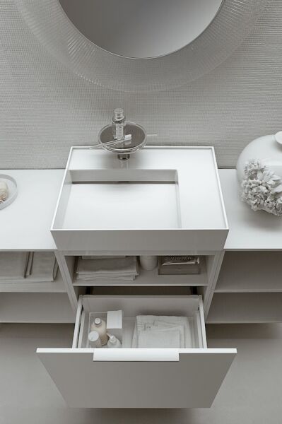 LAUFEN KARTELL ETAJERLI LAVABO SAG 600x460 MM H8103340001111