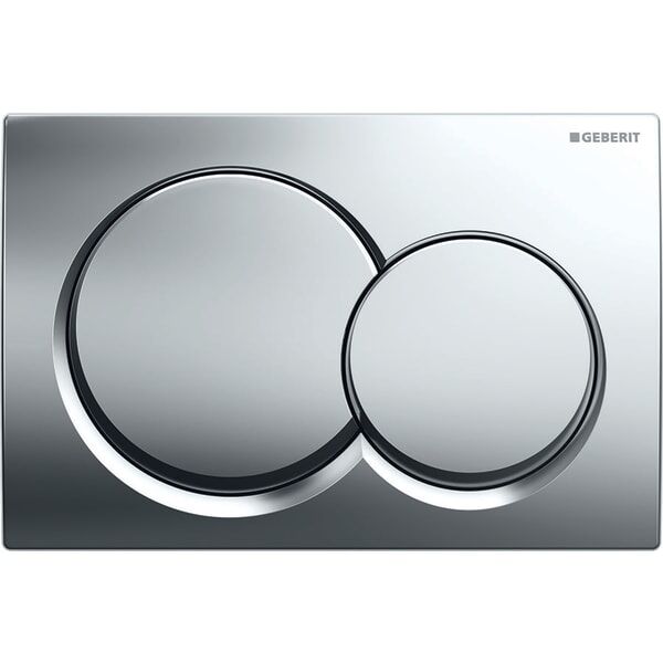 GEBERIT ALPHA KUMANDA KAPAGI CIFT BASMALI PARLAK KROM 115.035.21.5