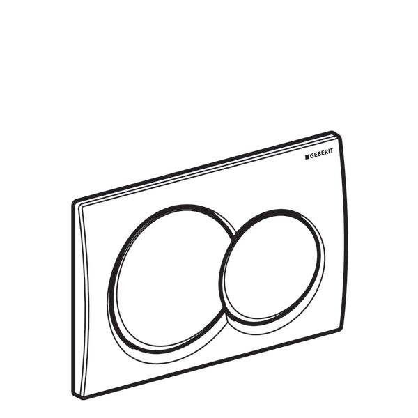 GEBERIT ALPHA KUMANDA KAPAGI CIFT BASMALI PARLAK KROM 115.035.21.5