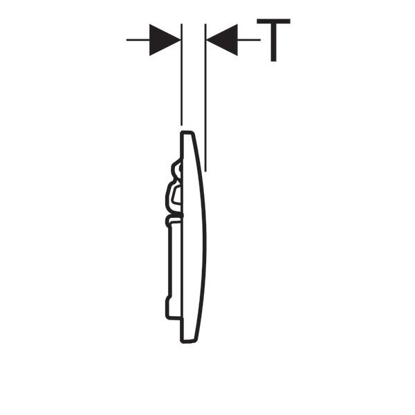 GEBERIT ALPHA KUMANDA KAPAGI CIFT BASMALI PARLAK KROM 115.035.21.5