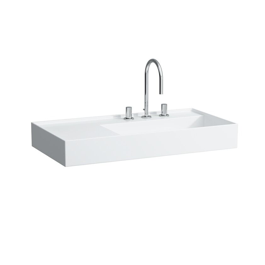LAUFEN KARTELL ETAJERLI LAVABO SOL  900x460 MM BATARYA DELIKSIZ H8103390001121
