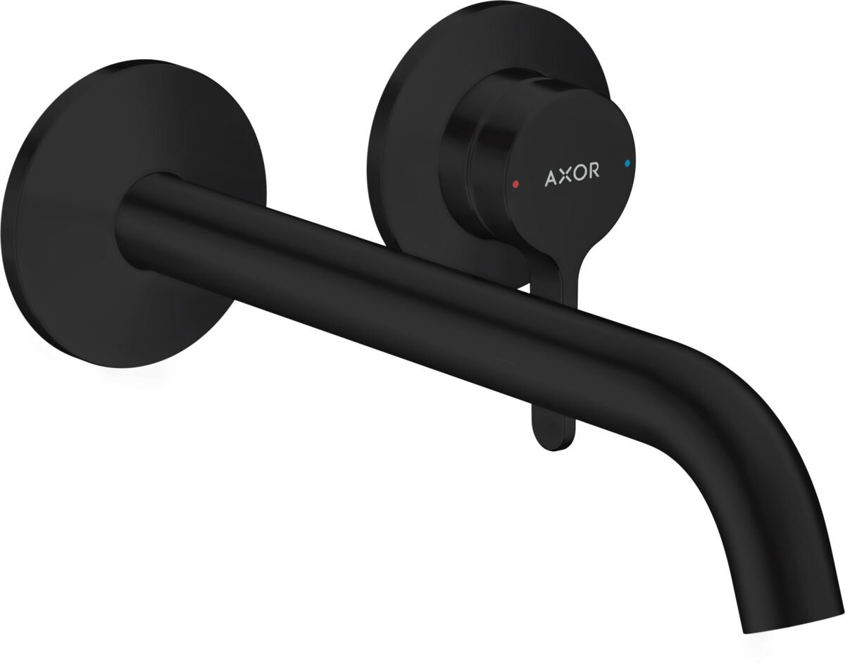 AXOR ONE TEK KOLLU LAVABO BATARYASI ANKASTRE DUVARA MONTE 220MM SATIN SIYAH  48120670