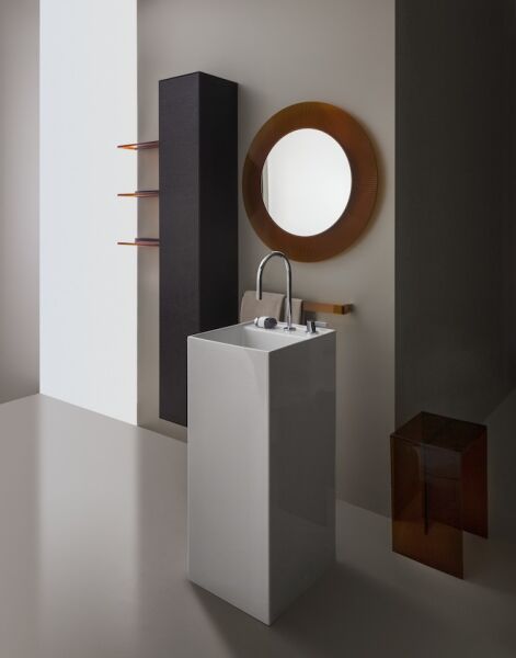 LAUFEN KARTELL KOLON AYAKLI LAVABO MONOBLOK 375x435 MM 3 DELIKLI H8113310001581