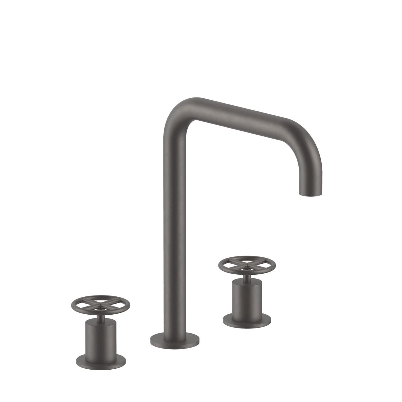 FANTINI FONTANE BIANCHE 3-DELIKLI LAVABO BATARYASI MAT GUN METAL 47 P5 P007W