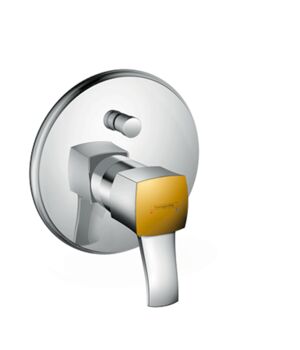 HANSGROHE METROPOL CLASSIC TEK KOLLU BANYO BATARYASI KROM/ALTIN OPTIK 31345090