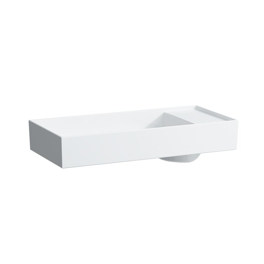 LAUFEN KARTELL ETAJERLI CANAK LAVABO SAG SIYAH 750x350 MM H8123320201111