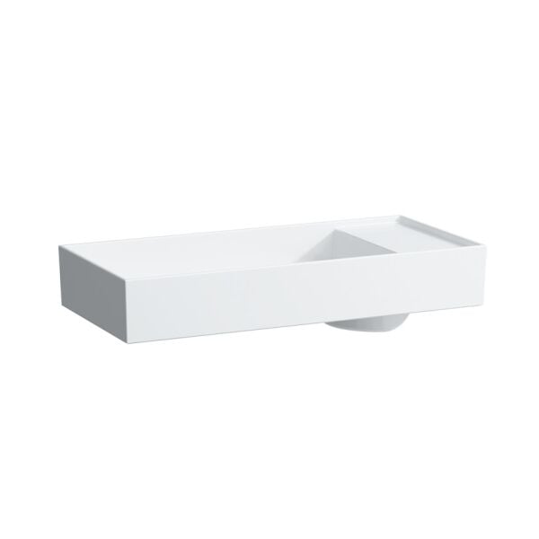 LAUFEN KARTELL ETAJERLI CANAK LAVABO SAG SIYAH 750x350 MM H8123320201111