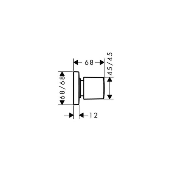 HANSGROHE UNIVERSAL ANKASTRE ACMA KAPAMA VALFI PURAVIDA 15978400