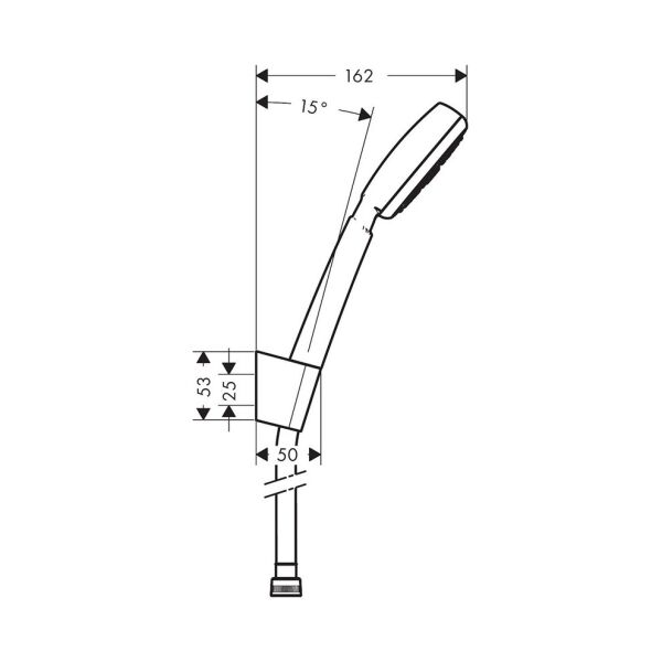 HANSGROHE CROMETTA EL DUSU 100 1JET PORTER CROMETTA 26665400