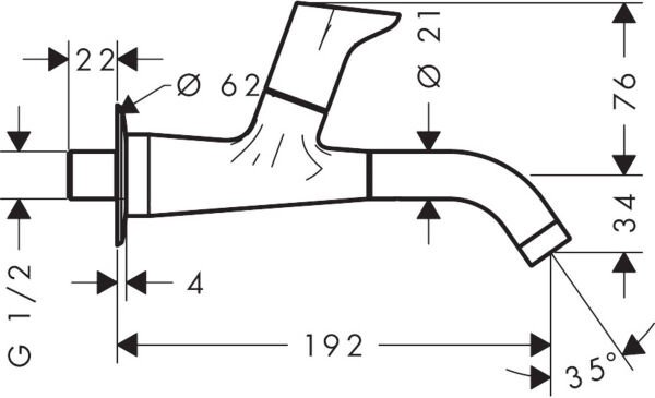 HANSGROHE FOCUS MUSLUK  DUVARA MONTE KROM 31131000