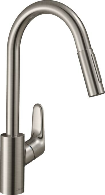 HANSGROHE FOCUS M41 EVYE BATARYASI TEK KOLLU CEKILEBILIR EL DUSU 2JET PASLANMAZ CELIK 31815800