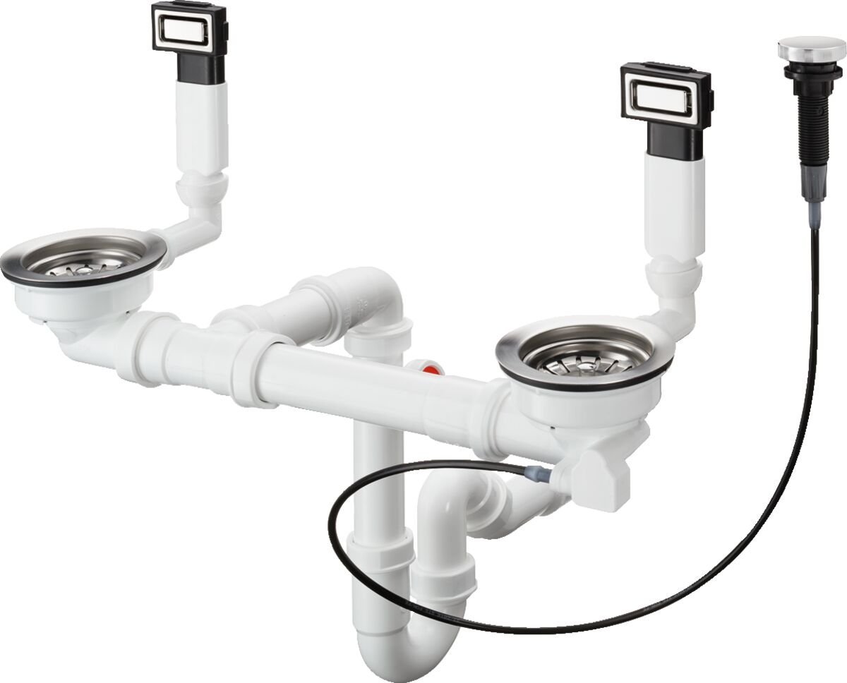 HANSGROHE UNIVERSAL D15-11 OTOMATIK GIDER VE TASMA SETI CIFT HAZNELI ICIN CELIK 43932800