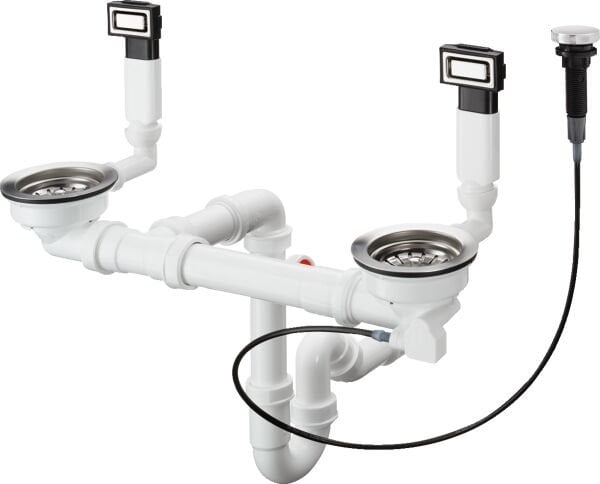 HANSGROHE UNIVERSAL D15-11 OTOMATIK GIDER VE TASMA SETI CIFT HAZNELI ICIN CELIK 43932800