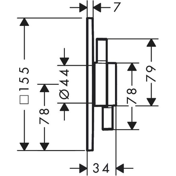 HANSGROHE DUOTURN E BANYO BATARYASI 1 CIKIS MAT BRONZ 75617140