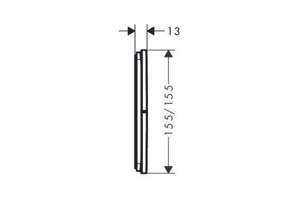 HANSGROHE SHOWERSELECT COMFROT E BANYO BATARYASI 3 CIKIS SHOWER SELECT MAT BRONZ 15573140