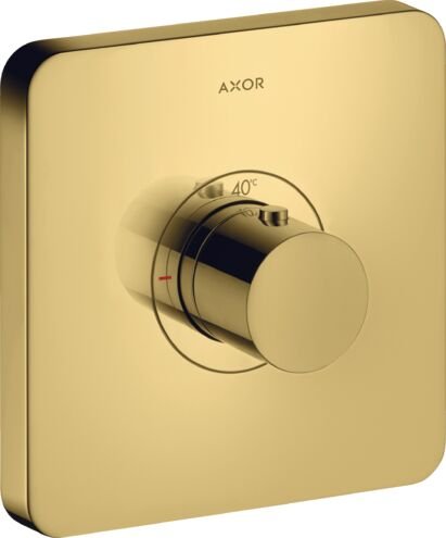 AXOR SHOWERSELECT BANYO BATARYASI THERMOSTAT PARLAK ALTIN OPTIK 36711990