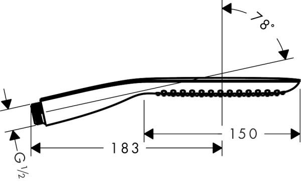 HANSGROHE PURAVIDA EL DUSU 1 JET KROM 28558000