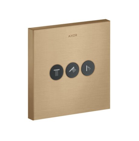 AXOR SHOWERSELECT BANYO BATARYASI ANKASTRE 3 CIKIS MAT BRONZ 36717140