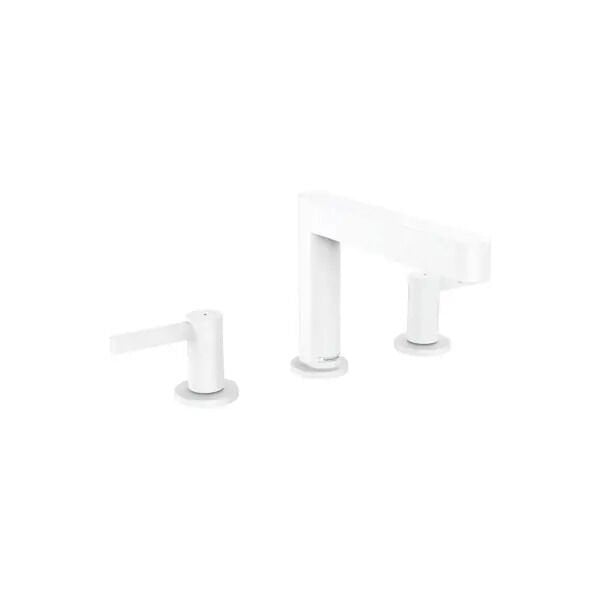 HANSGROHE FINORIS 3-DELIKLI LAVABO BATARYASI 110 BAS AC GIDER SETI ILE SATIN BEYAZ 76033700