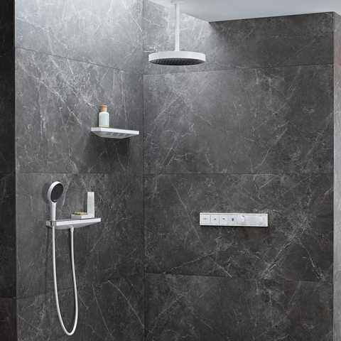 HANSGROHE RAINFINITY PORTER DUVARDAN 500 DUS ASKISI VE SAG DUS RAFI ILE KROM 26858000