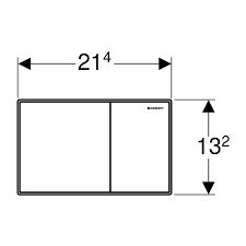 GEBERIT SIGMA KUMANDA KAPAGI CIFT BASMALI KROM 115.640.GH.1
