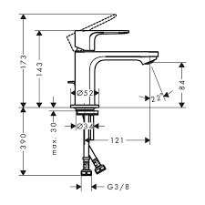 HANSGROHE REBRIS S TEK KOLLU LAVABO BATARYASI SATIN SIYAH 72586670