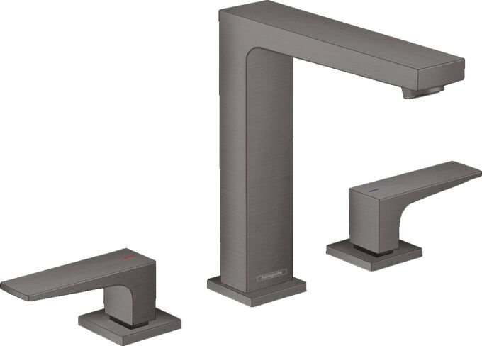 HANSGROHE METROPOL 3-DELIKLI LAVABO BATARYASI 160 MM MAT SIYAH KROM 32515340