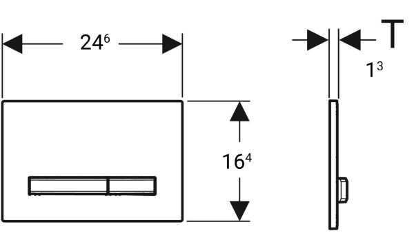 GEBERIT SIGMA50 KUMANDA KAPAGI CIFT BASMALI PIRINC ARDUVAZ 115.672.JM.2