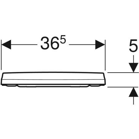 GEBERIT ICON KLOZET KAPAGI SLIM YAVAS KAPANIR BEYAZ 500.835.01.1