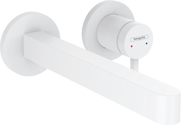 HANSGROHE FINORIS TEK KOLLU LAVABO BATARYASI ANKASTRE DUVARA MONTE 22.8 CM GAGA ILE SATIN BEYAZ 76050700