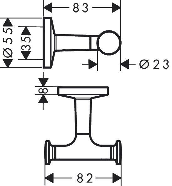 AXOR UNIVERSAL IKILI ASKILIK KROM 42812000