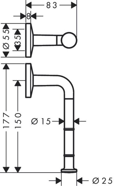 AXOR UNIVERSAL TUVALET KAGITLIGI KROM 42856000