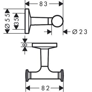 AXOR UNIVERSAL IKILI ASKILIK MAT PIRINC 42812950