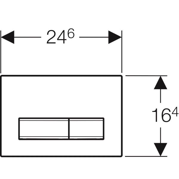 GEBERIT SIGMA50 KUMANDA KAPAGI CIFT BASMALI BEYAZ 115.788.11.5