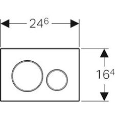 GEBERIT SIGMA20 KUMANDA KAPAGI BEYAZ/ PARLAK / BEYAZ 115.882.KJ.1