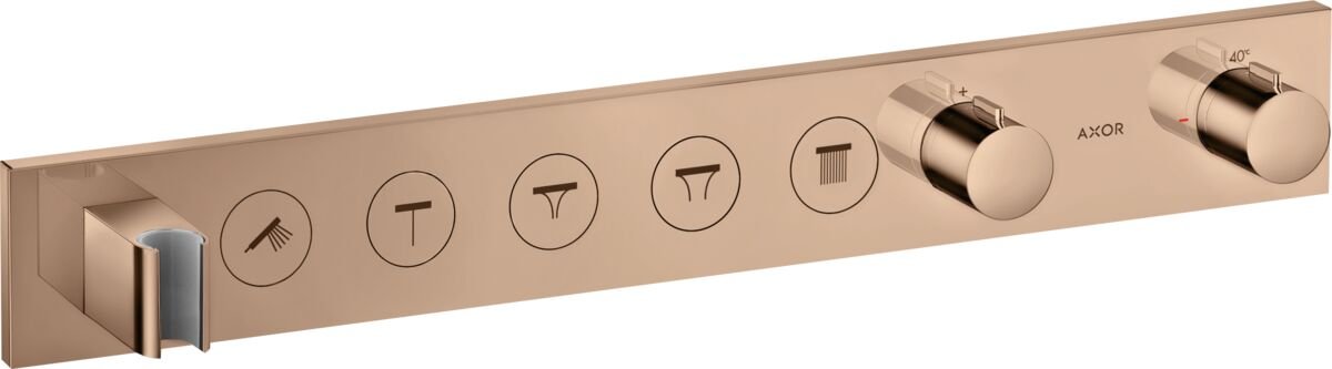 AXOR SHOWERSELECT BANYO BATARYASI TERMOSTATIK MODUL SELECT 5 CIKIS KIRMIZI ALTIN 18358300