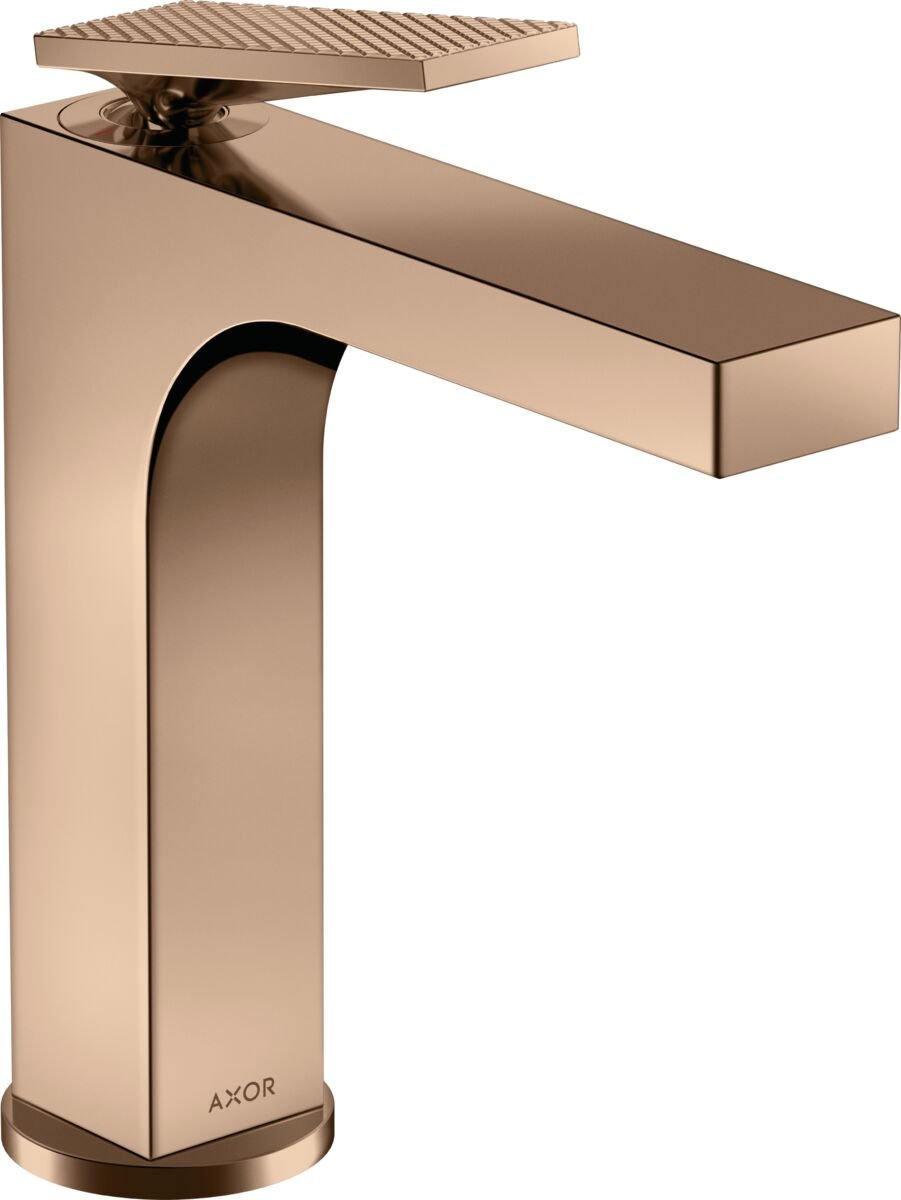 AXOR CITTERIO TEK KOLLU LAVABO BATARYASI 160 PARLAK KIRMIZI ALTIN 39071300