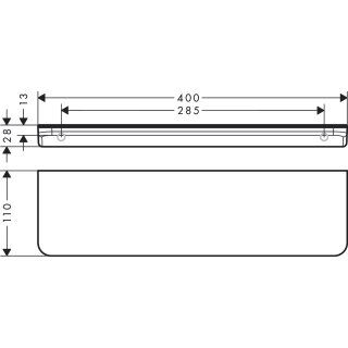 AXOR UNIVERSAL RAF MAT SIYAH KROM 42844340