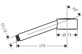 AXOR ONE EL DUSU 75 1JET ECOSMART PARLAK ALTIN OPTIK 48651990