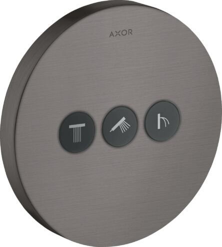 AXOR SHOWERCOLLECTION BANYO BATARYASI 3 CIKIS MAT SIYAH KROM 36727340