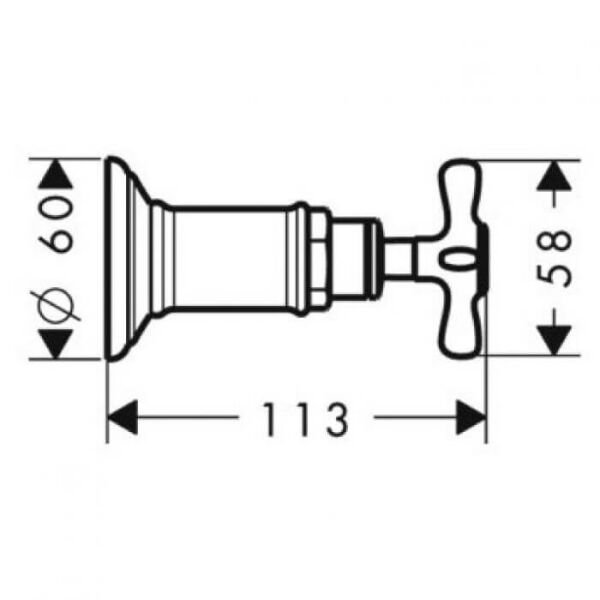 AXOR MONTREUX ANKASTRE ACMA KAPAMA VALFF. ALTIN OPTIK 16871250
