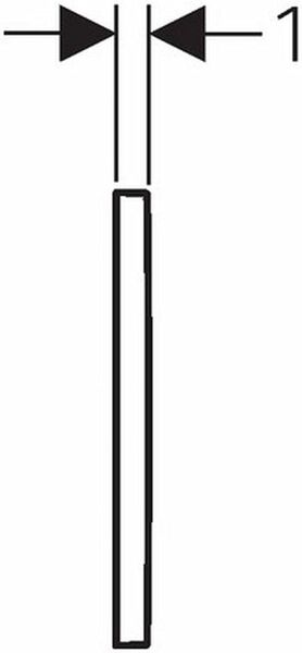 GEBERIT OMEGA KUMANDA PANELI IKI KADEMELI MAT, PARLAK, MAT 115.080.KN.1